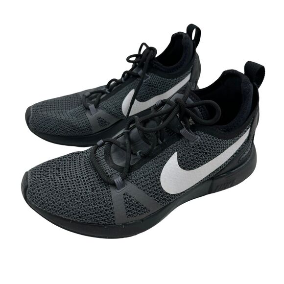 Nike Duel Racer Black Grey White Running Shoe Athletic 927243-004 Size 7.5 - Picture 1 of 12